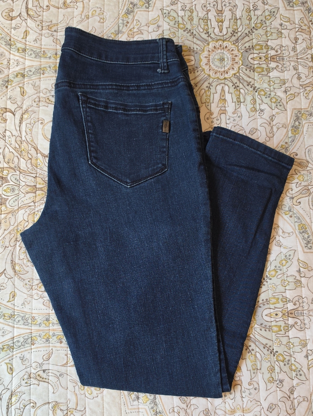 1822 Denim Dark Blue Stretch Jeans - Slim Contour